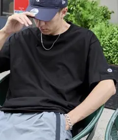 Champion Tシャツ Mサイズ ブラック/ホワイト