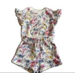 baby gap セットアップ 花柄 半袖　半ズボン　95