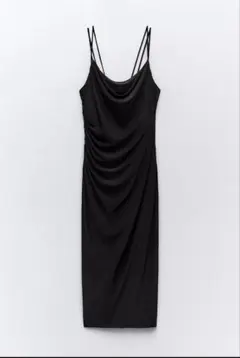 ドレープネック ワンピース　ZARA