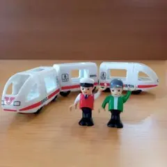 ブリオ　トラベルトレイン　白　車掌さん　男の子のサムネイル
