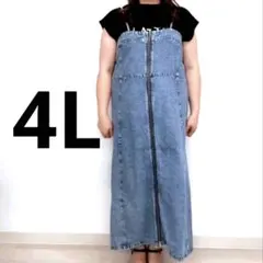 【美品】komachi aimee que デニム キャミワンピース 4L