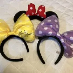 ディズニー ミニーマウス カチューシャ 3個セット