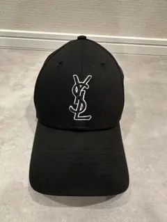 SAINT LAURENT ×ニューエラ9FORTY コラボブラックキャップ Saint Laurent ×New ERAコラボ キャップ ブラック 帽子 サン