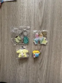 サンリオ　ポムポムプリン　グッズセット　アクリルキーホルダー　フィギュア