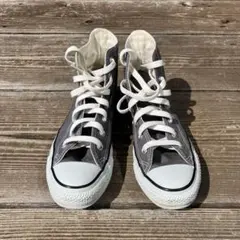 【美品】コンバース オールスター ハイカット / グレー 23.5cm