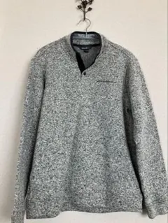 Eddie Bauer ハーフジップ フリースジャケット グレー M