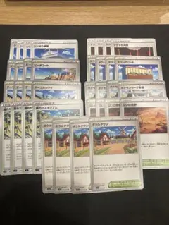 スタジアム各4枚　ボウルタウン　シンオウ神殿　崩れたスタジアム　ポケモンカード