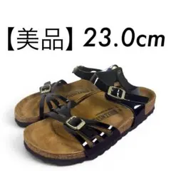 BIRKENSTOCK BALI エナメル サンダル 黒 ビルケンシュトックのサムネイル