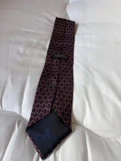 【良品】LANVIN PARIS ランバン シルクネクタイ チェーン・幾何学柄
