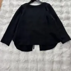 美品✨ NANO universe 長袖ブラウス バックスリッド ネイビー