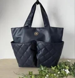クレイサス ★トートバッグ ★キルティング ★カメリア　＊ネイビー