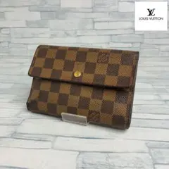 完全正規品　Louis Vuitton ダミエ 二つ折り財布　美品　即購入⭕️ ルイ・ヴィトン(LOUIS VUITTON) ダミエ(Demier) 中古 メンズ二