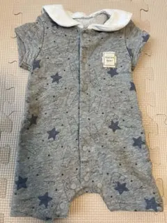 星柄ロンパース グレー 60cm