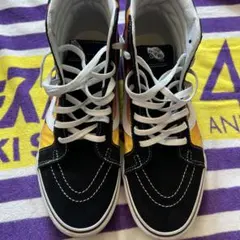 Vans Sk8-Hi フレイムデザイン ブラック/オレンジ