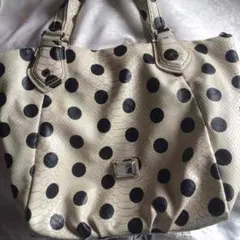 マークバイマークジェイコブス ショルダー トート バッグ ドット×パイソン型押し