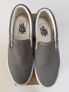 VANS グレー スリッポン　ヴァンズ