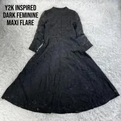 Y2K Style MaxiDress Dark Feminine A-Line