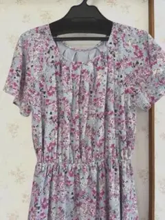 TOCCA バレエシューズ柄ワンピース ノースリーブ 160cm 美品 