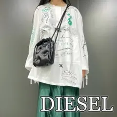 ディーゼル　DIESEL シャツ ブラウス グラフィック 長袖 オーバーサイズ