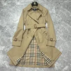 バーバリーロンドン♡トレンチコート　メガチェック　ハニーベージュ　S相当