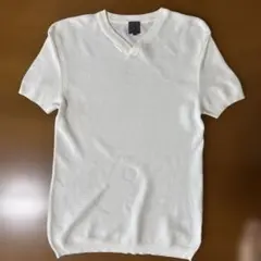 Calvin Klein メッシュ編み Vネックセーター Lサイズのサムネイル