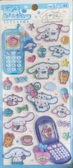 平成 はっぴー フォン　ステッカー シナモロール　サンリオ 平成女児　シール帳