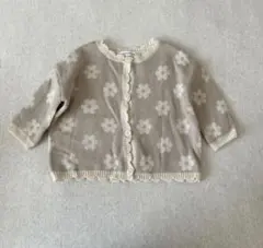 mamaraku 花柄ニットカーディガン