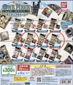 大海賊シールウエハース ミニチュアチャーム ルフィ フランキー