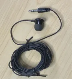 片耳イヤホン 有線 3m 黒