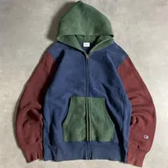 00s Champion リバースウィーブ ジップパーカー クレイジーパターン