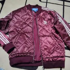 adidas バーガンディ ジャージ