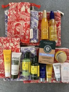 【新品未使用】L'Occitane トライアルセット 11アイテム+ポーチ&巾着