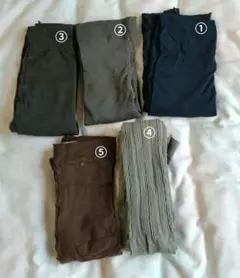 カラータイツ5足セット 日本製 tutuanna GUNZE