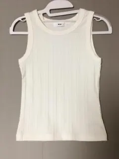 WEGO リブタンクトップ ホワイトのサムネイル