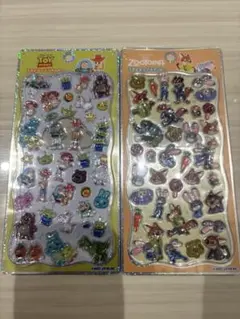 トイストーリー ズートピア　プチドロップステッカー　ボンボンドロップシール