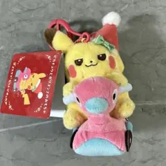 포켓몬 クリスマスじゅんびチュウ 피카츄 とポリゴン2 ぬいぐるみ
