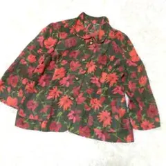 美品 ✨️ INGEBORG 花柄 テーラードジャケット インゲボルグ 11号 