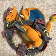 【美品】リザードン　黒いレックウザ めちゃもふぐっとぬいぐるみ