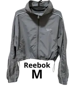 Reebok リーボック グレー クロップドジャケット M