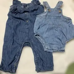 デニムロンパース