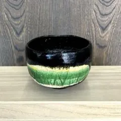 k038 茶道具 抹茶碗セット 秀泉陶苑 織部茶碗（緑釉）・黄伊羅保釉 平茶碗 k038 茶道具 抹茶碗セット 秀泉陶苑 織部茶碗（緑釉）・黄伊羅保釉 平