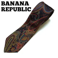 美品 BANANA REPUBLIC ペイズリー柄 バナナリパブリック ネクタイ