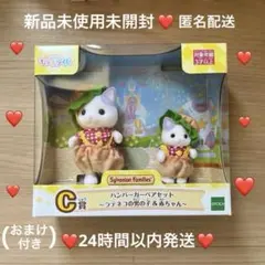 シルバニアファミリーキラキラくじ C賞 ハンバーガーペアセットラテネコ ＋おまけ