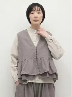 TSUHARU by Samansa Mos2 コットンジャカード製品染めベスト - メルカリ