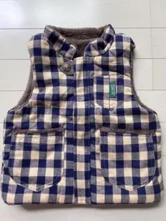 RAG MART COLLECTION リバーシブルベスト チェック柄