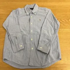 ラルフローレン　ボタンダウン　シャツ　ブルー