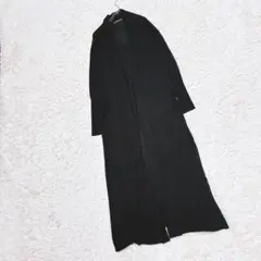 【ZARA KNIT】　ロングニットカーディガン　（Ｍ）　薄手　長袖　スリット