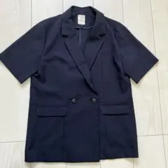 Techichi テチチ　ネイビー 半袖テーラードジャケット