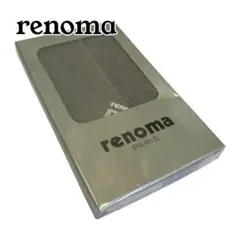 renoma PARIS ハンカチ グレンチェック グレー スカーフ 新品 箱付