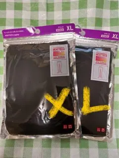 UNIQLO ユニクロ ヒートテックレギンス 10分丈 XL 黒　2枚セット